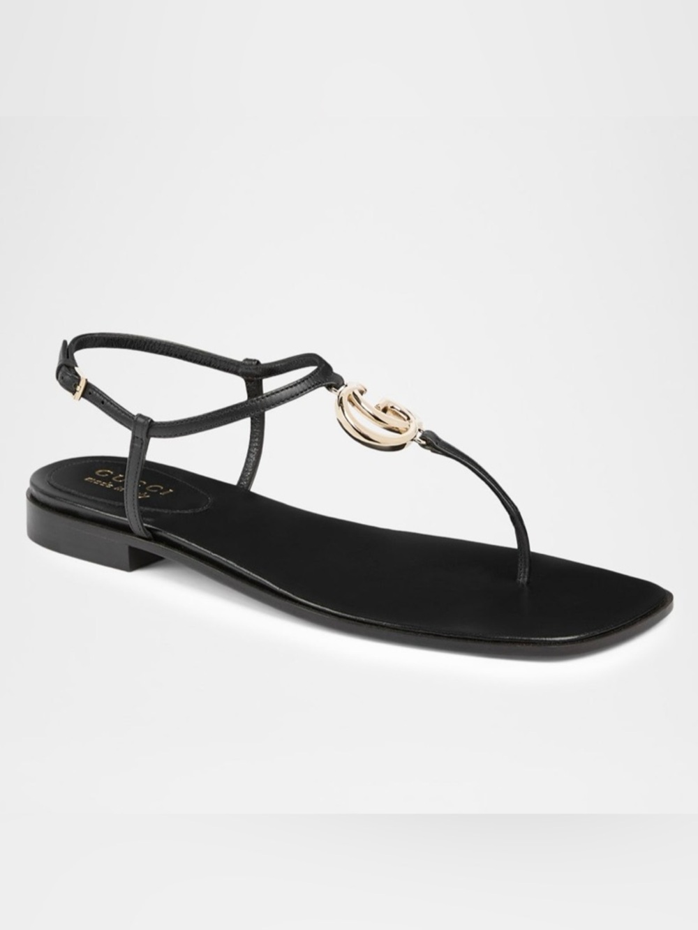 GUCCI Marmont GG logo thong sandals